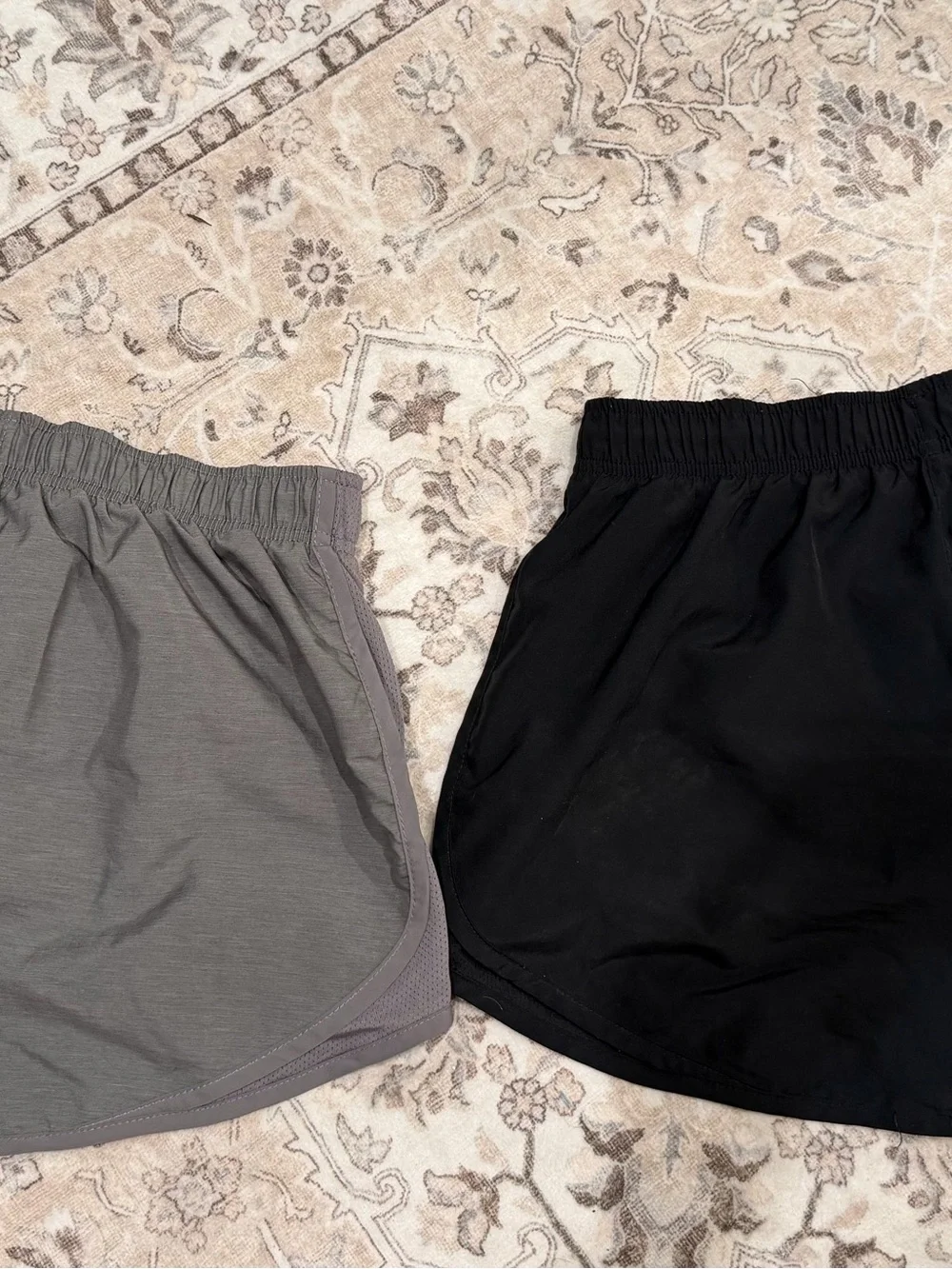 Nike Women’s Gray & Black Athletic Running Shorts - Pack of 2